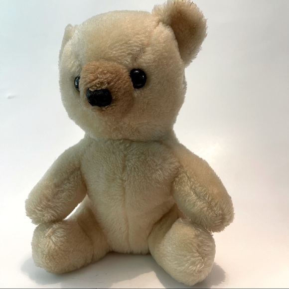 Vintage 1977 R. Dakin Small Stuffed Bear Wind Up Musical Lullaby Plush 8" Works